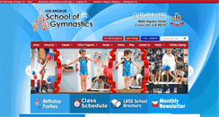 Desktop Screenshot of lagymnastics.com